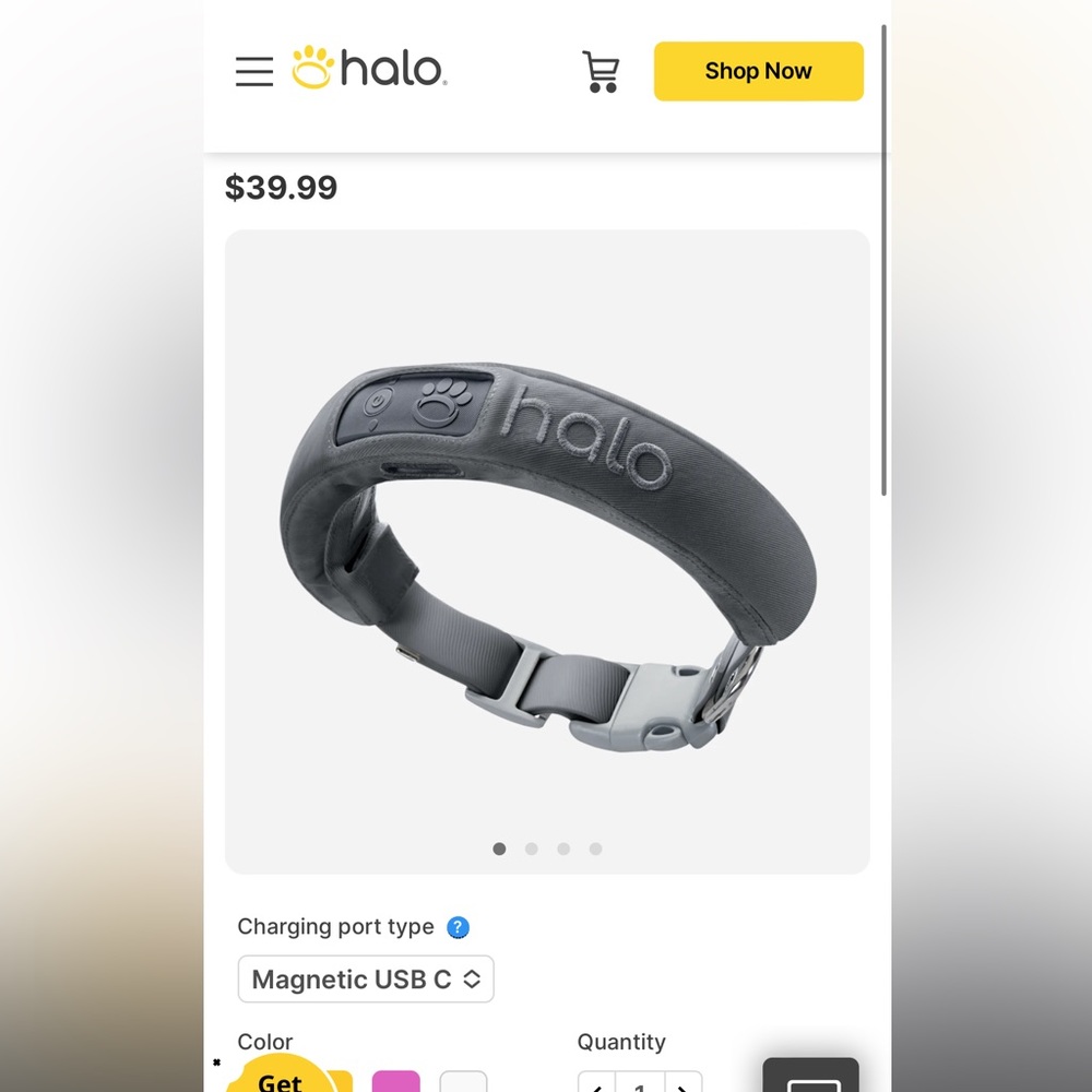 Halo Grey Collar Strap/Halo 3 Pro Case